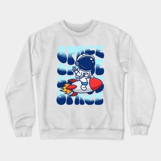 Astronauta espacial Crewneck Sweatshirt